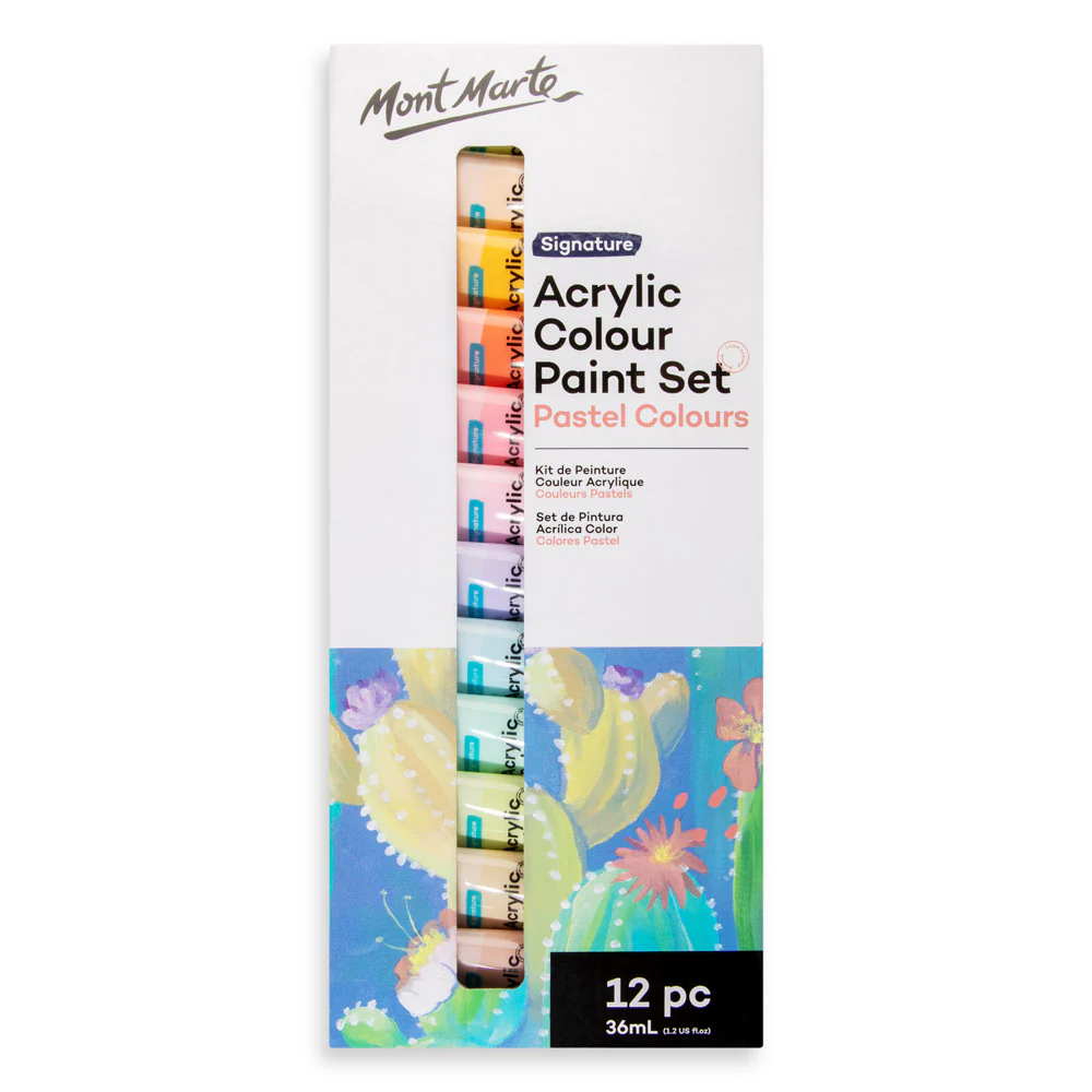 Mont Marte Acrylic Pastel 12pcs 36ml