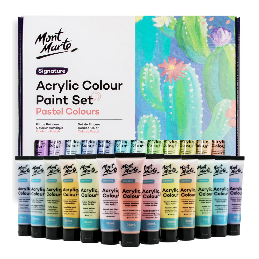 Mont Marte Acrylic Pastel 24pcs 36ml