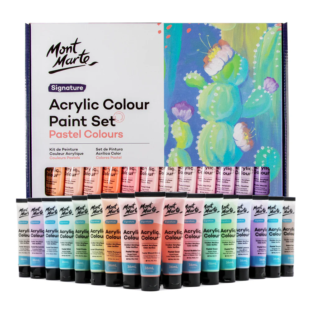 Mont Marte Acrylic Pastel 48pcs 36ml