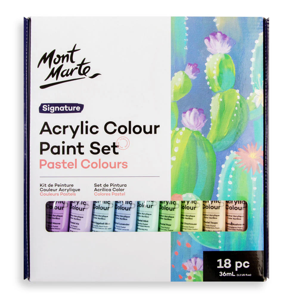 Mont Marte Acrylic Pastel 18pcs 36ml
