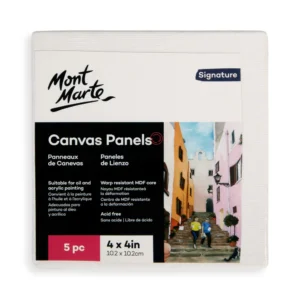 Mont Marte canvas panels 5pcs 4x4in