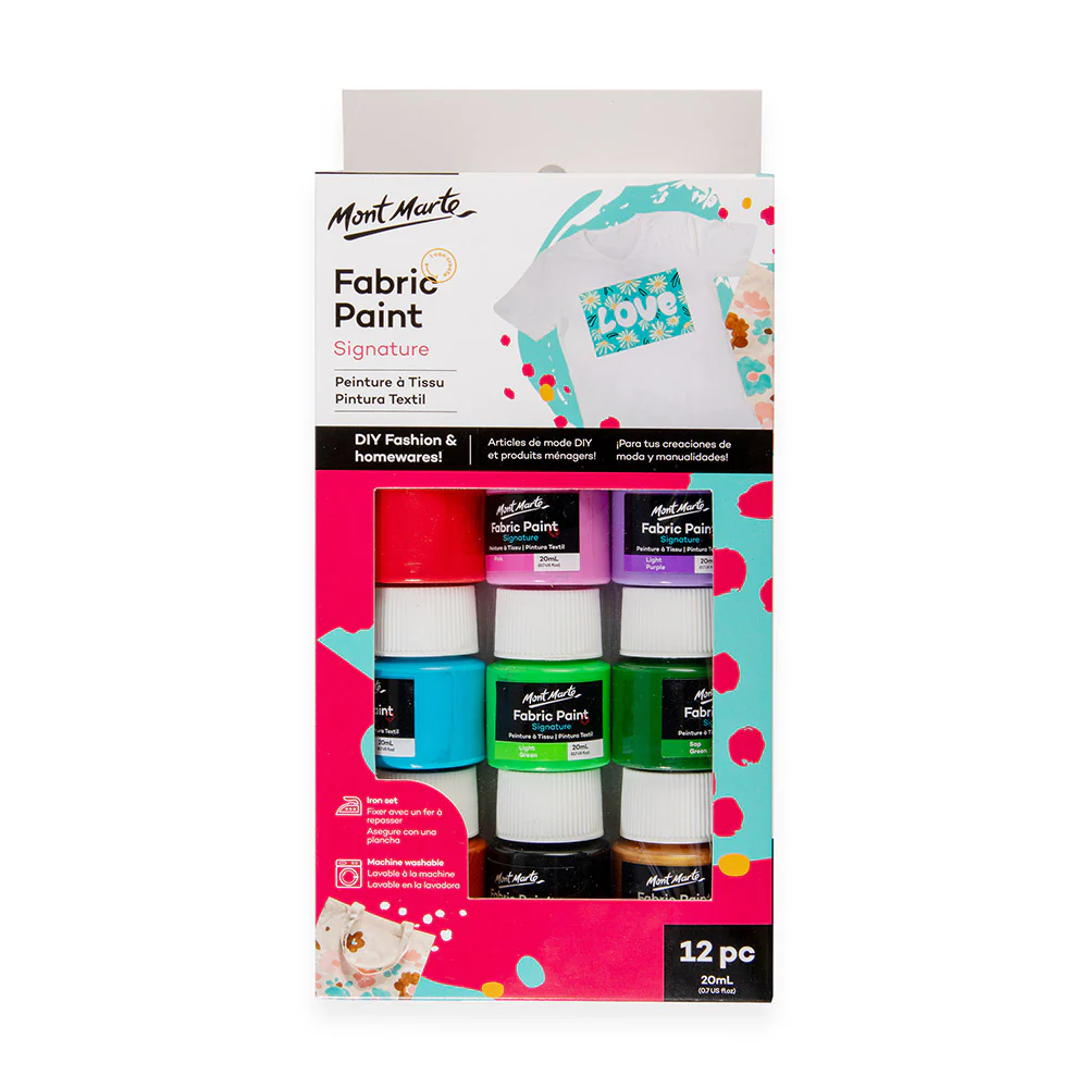 Mont Marte Fabric Color 12pcs 20ml