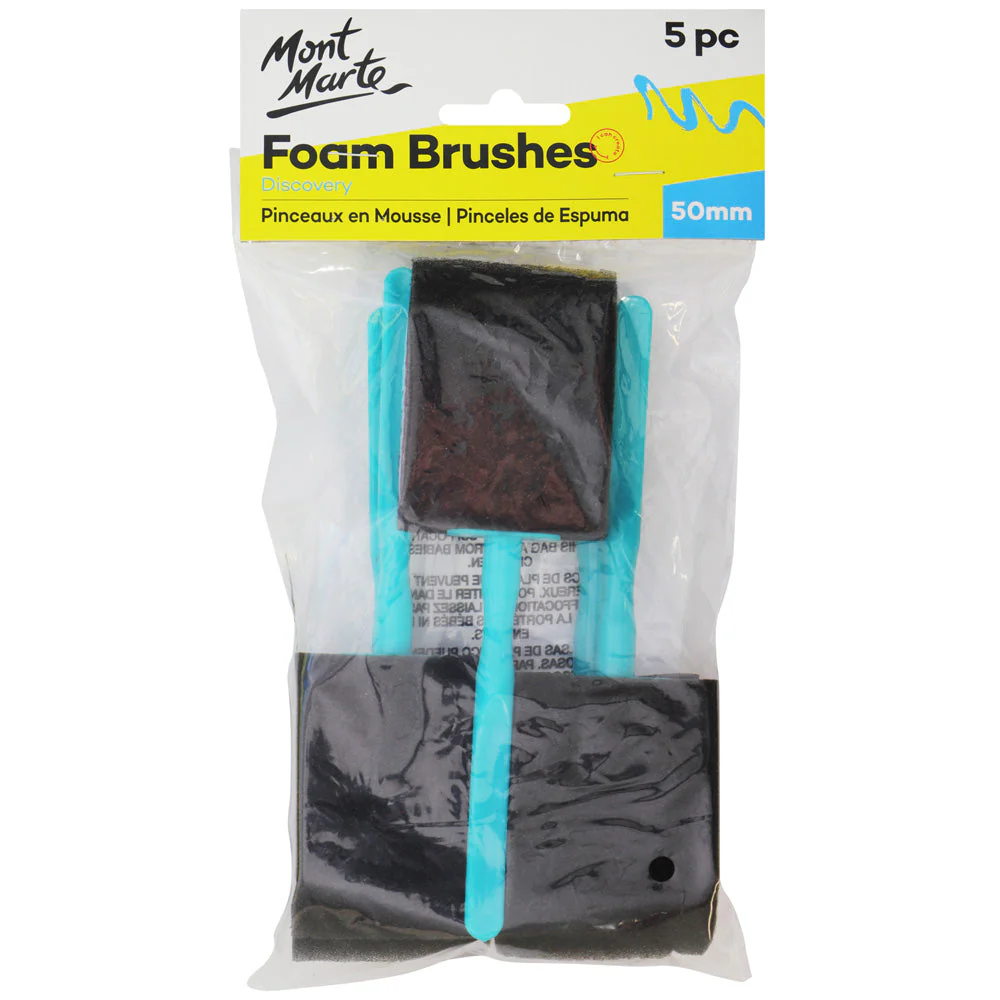 Mont Marte Foam Brush 5pcs