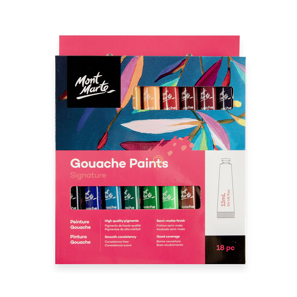 Mont Marte Gouache Color 18pcs 12ml