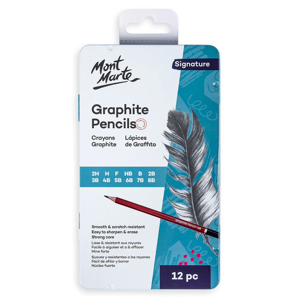 Mont Marte Graphite pencils 12pcs