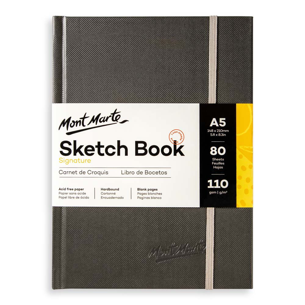Mont Marte A5 Hardbound Sketch Book 110gsm