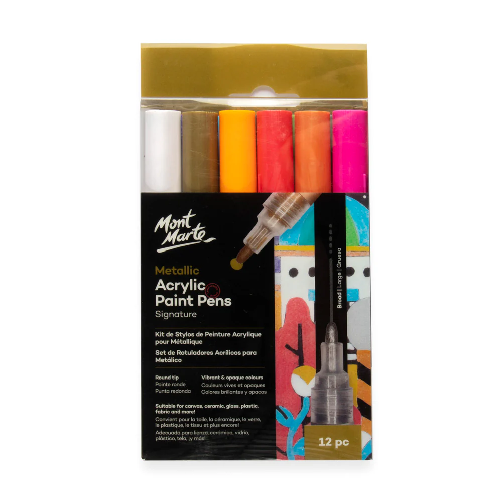 Mont Marte Metallic Acrylic Marker 12pcs