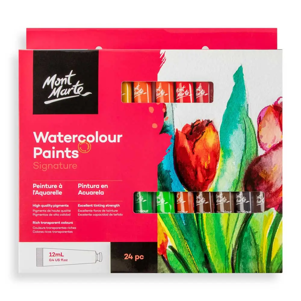 Mont Marte Watercolour 24pcs 12ml