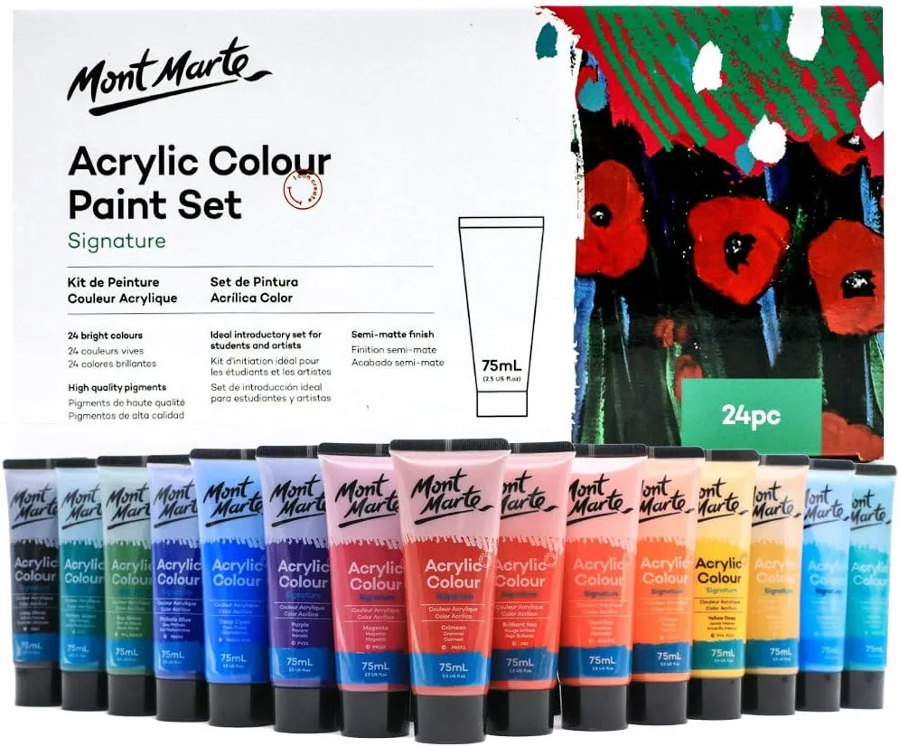 Mont Marte Acrylic 24pcs 75ml