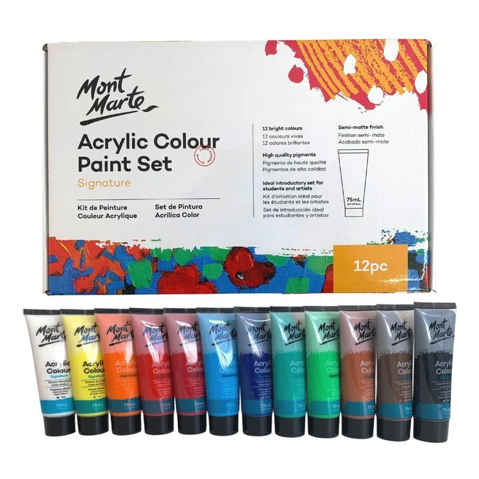 Mont Marte Acrylic 12pcs 75ml