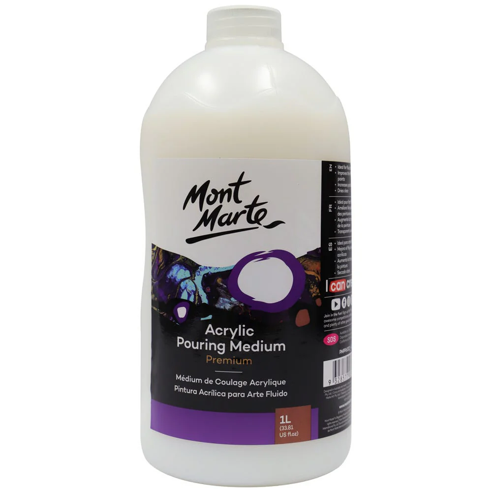 Mont Marte Acrylic Pouring Medium 1litre