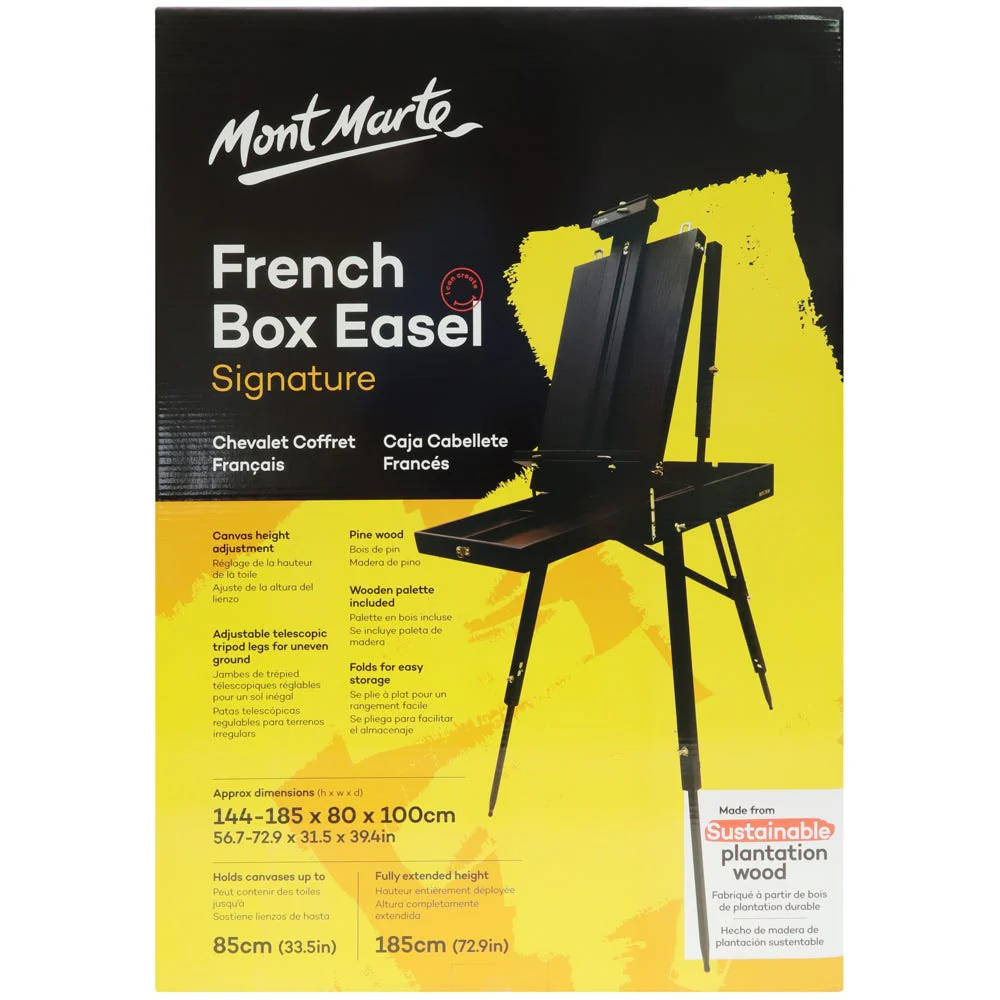 Mont Marte Black French Box easel
