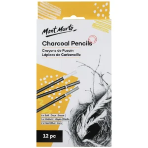 Mont Marte charcoal pencils 12pcs