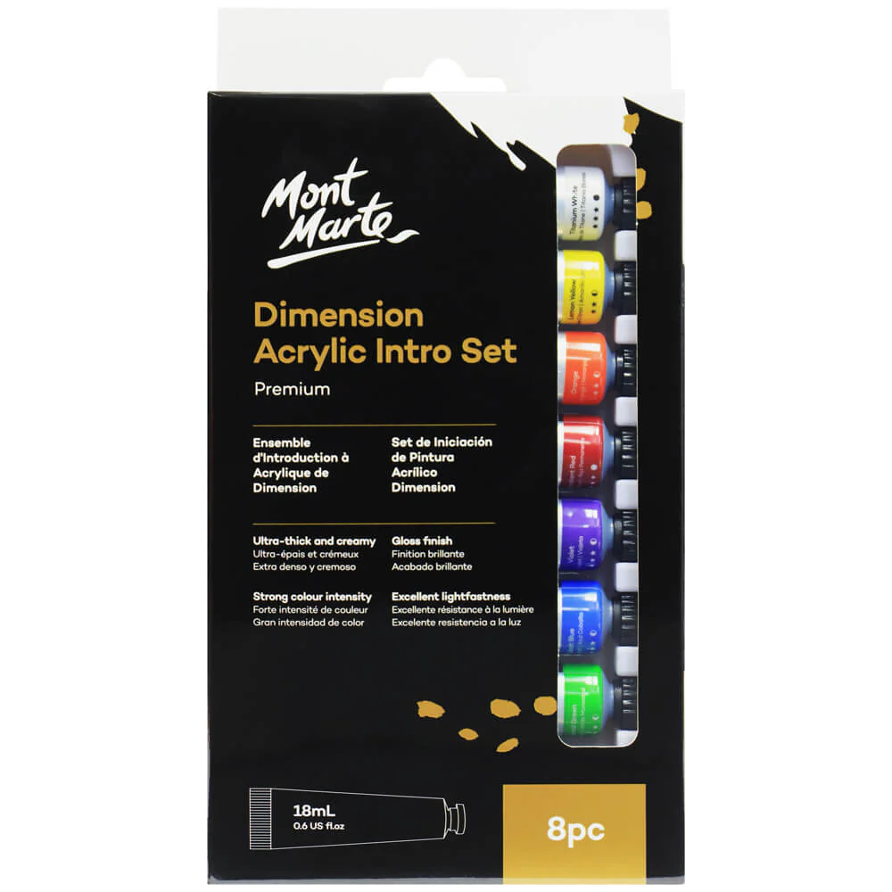 Mont Marte Dimension Acrylic 8pcs 18ml