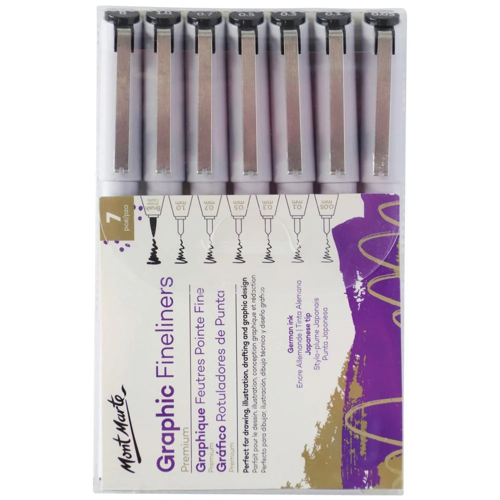 Mont Marte graphic liner set 7pcs