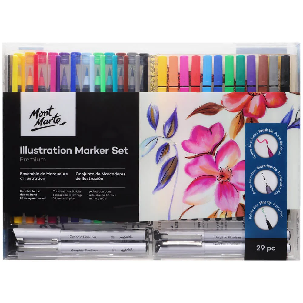 Mont Marte illustration marker set 29pcs