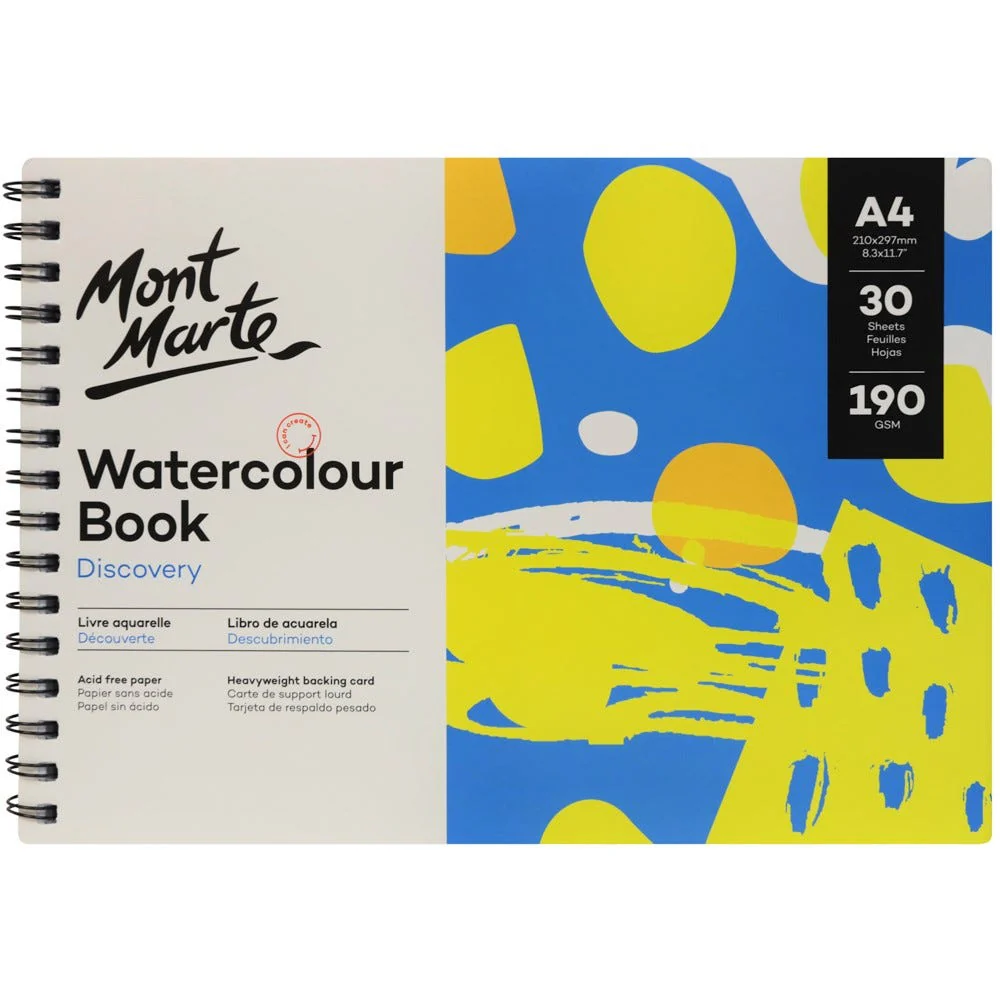 Mont Marte A4 Watercolor Book
