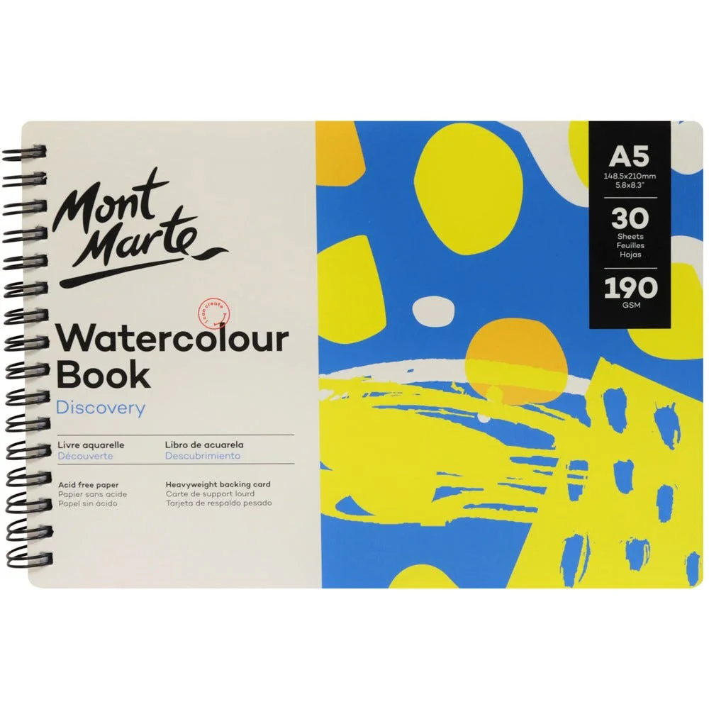 Mont Marte A5 Watercolor Book