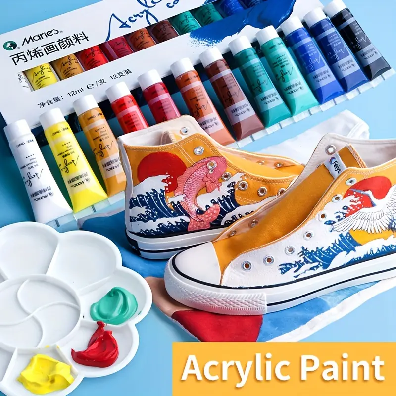 Marie's Acrylic paints 12pc 12ml