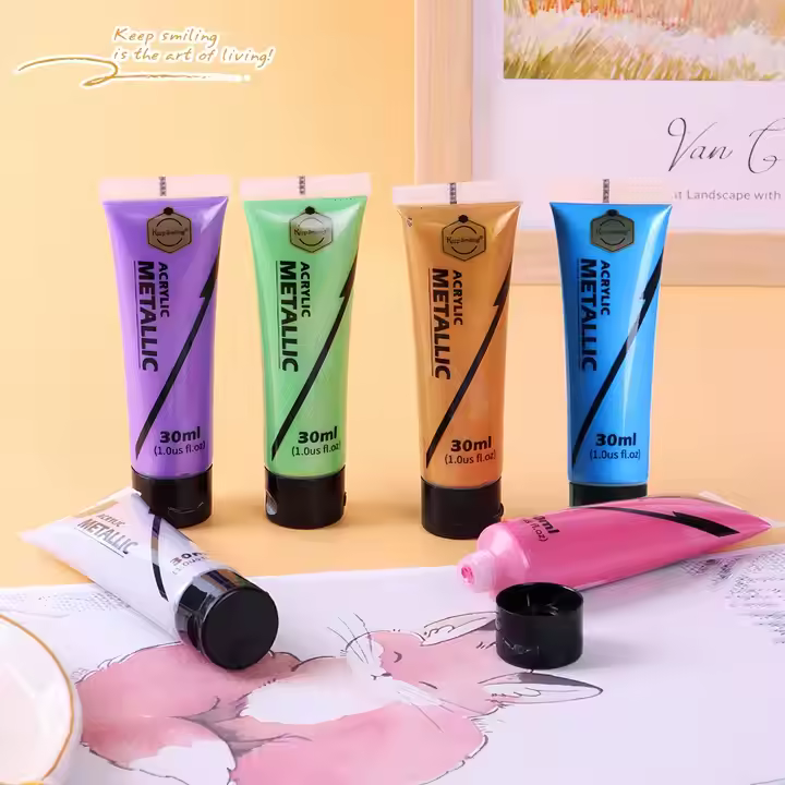 Keep Smiling metallic acrylic color 6pcs30ml