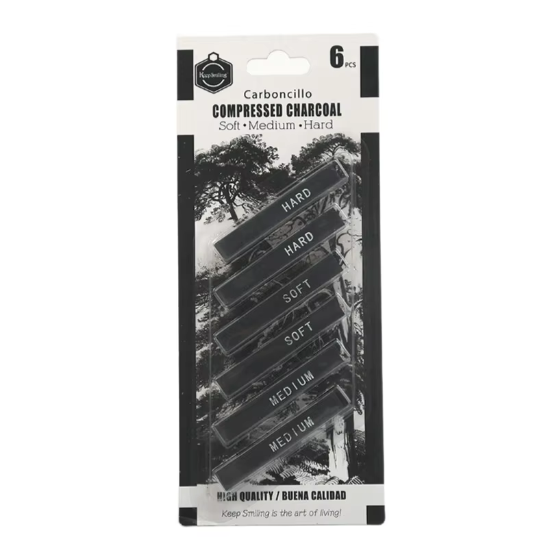 Keep Smiling Compressed Charcoal sticks soft medium hard