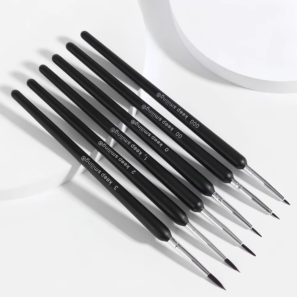 Keep Smiling Detail and Liner Brush 6 Pcs