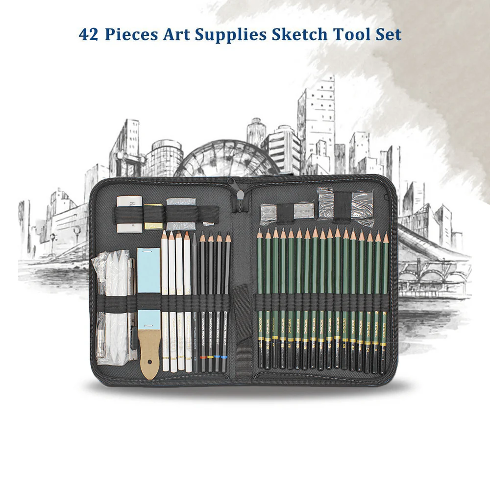 Keep Smiling 42 pieces sketch drawing set