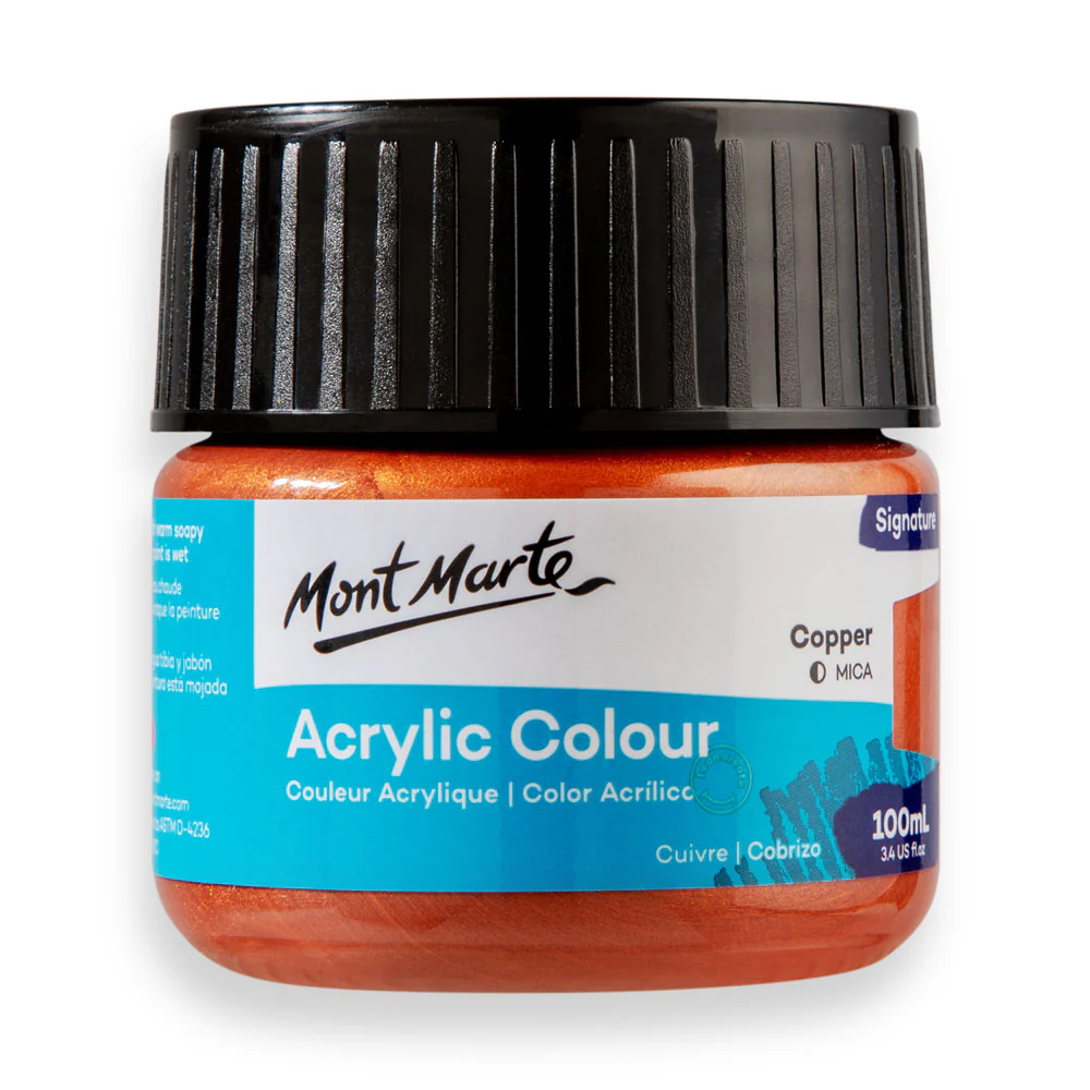 Mont Marte acrylic color 100ml copper