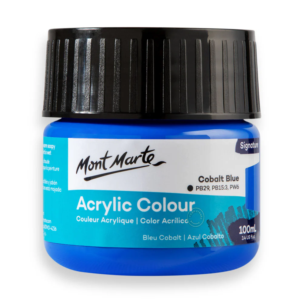 Mont Marte acrylic color 100ml cobalt blue