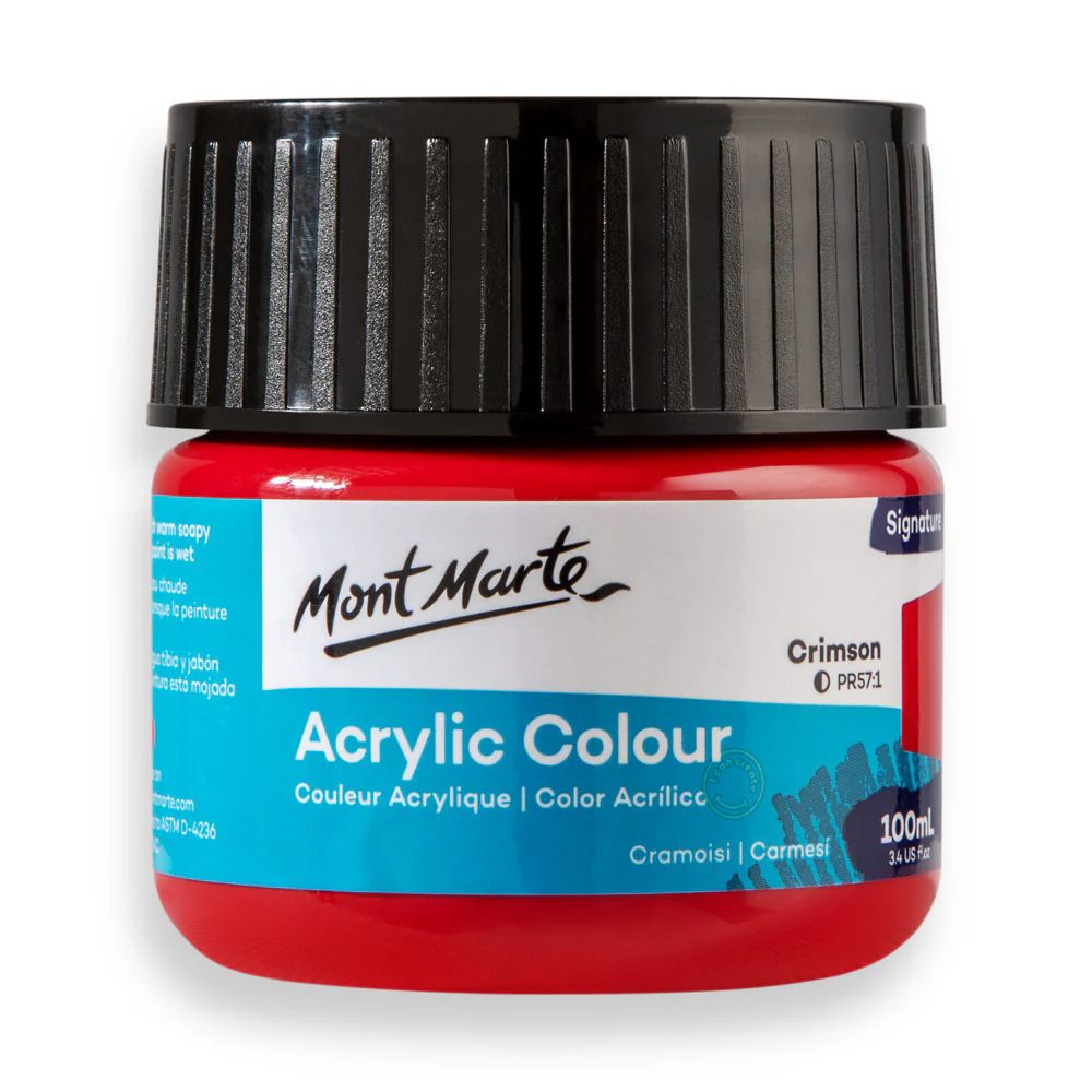 Mont Marte acrylic color 100ml crimson
