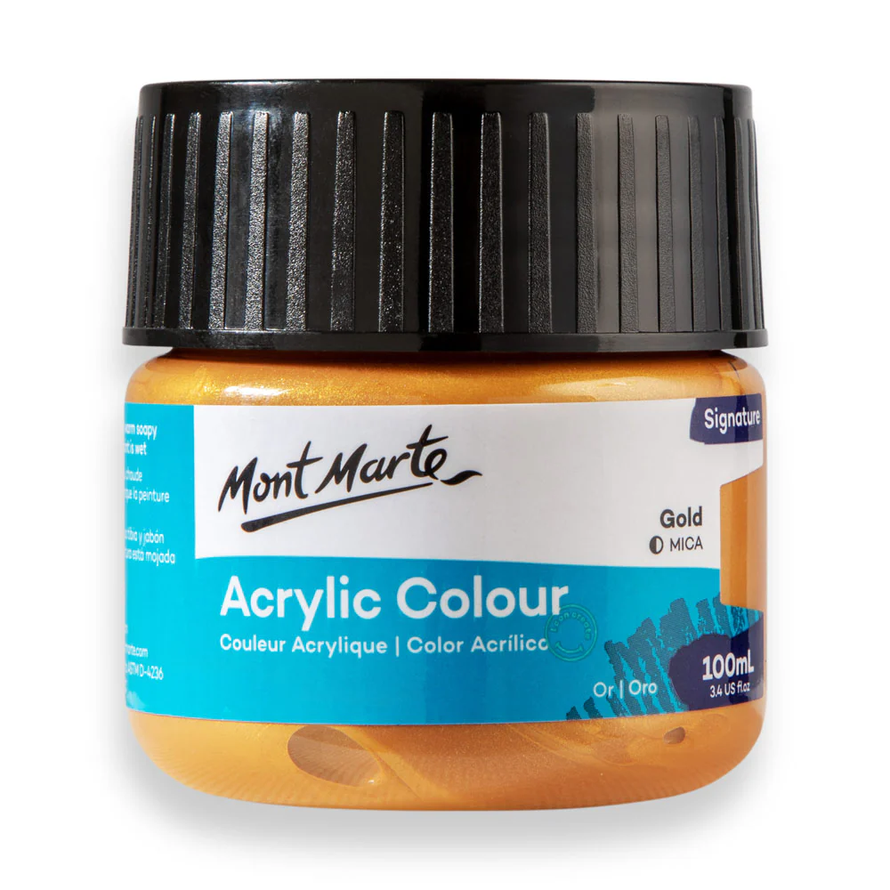Mont Marte acrylic color 100ml gold