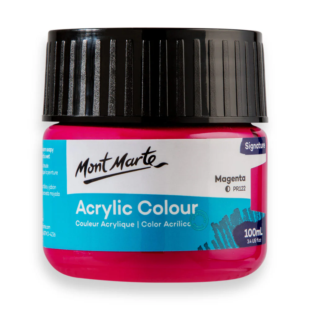 Mont Marte acrylic color 100ml magenta