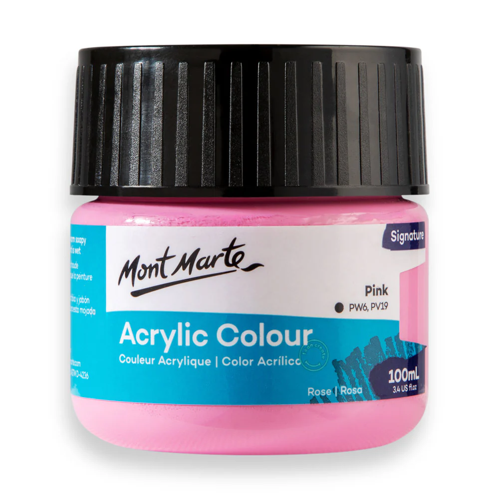 Mont Marte acrylic color 100ml pink