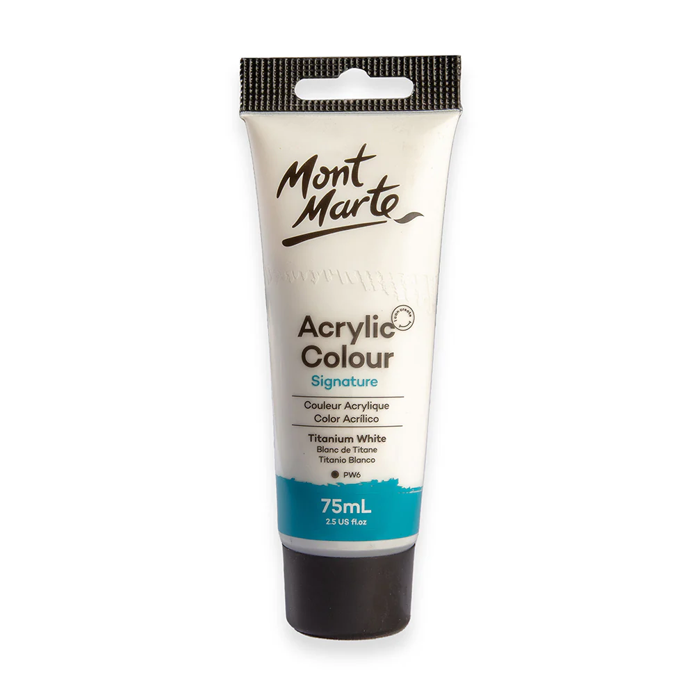 Mont Marte acrylic color 75ml titanium white