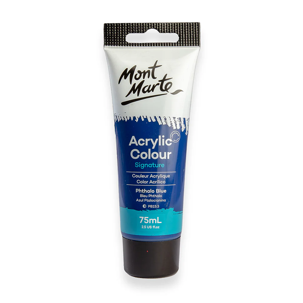 Mont Marte acrylic color 75ml phthalo blue
