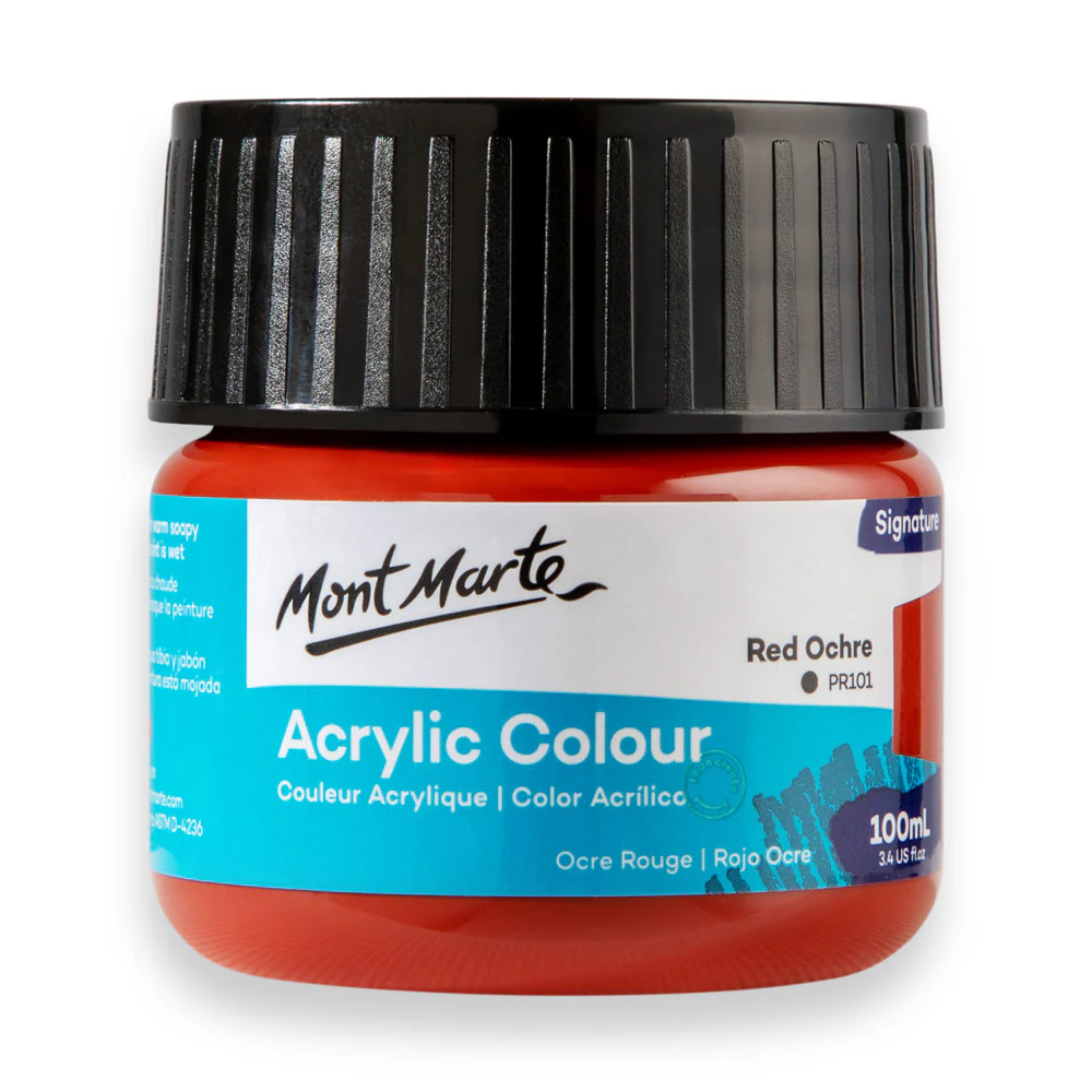 Mont Marte acrylic color 100ml red ochre