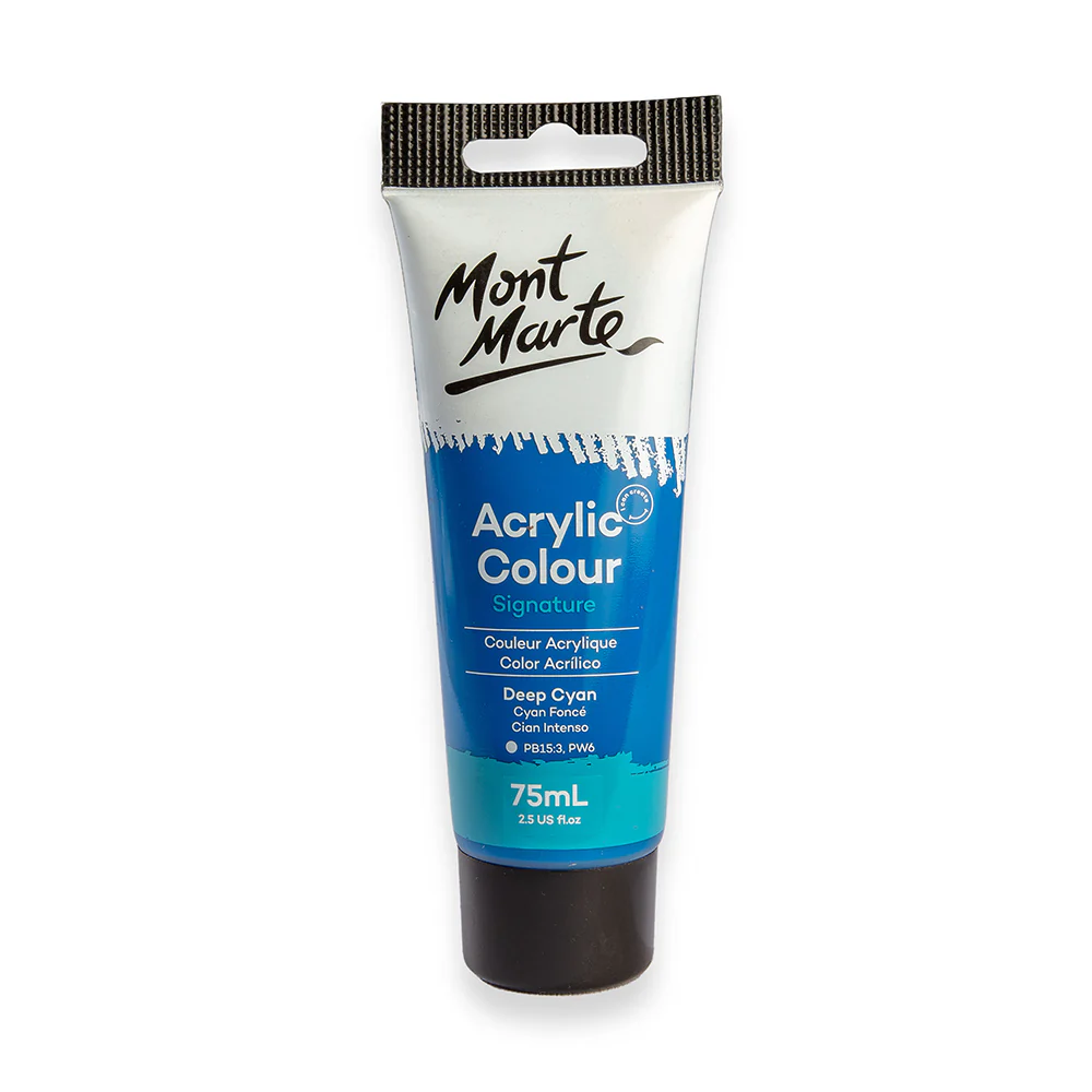 Mont Marte acrylic color 75ml deep cyan