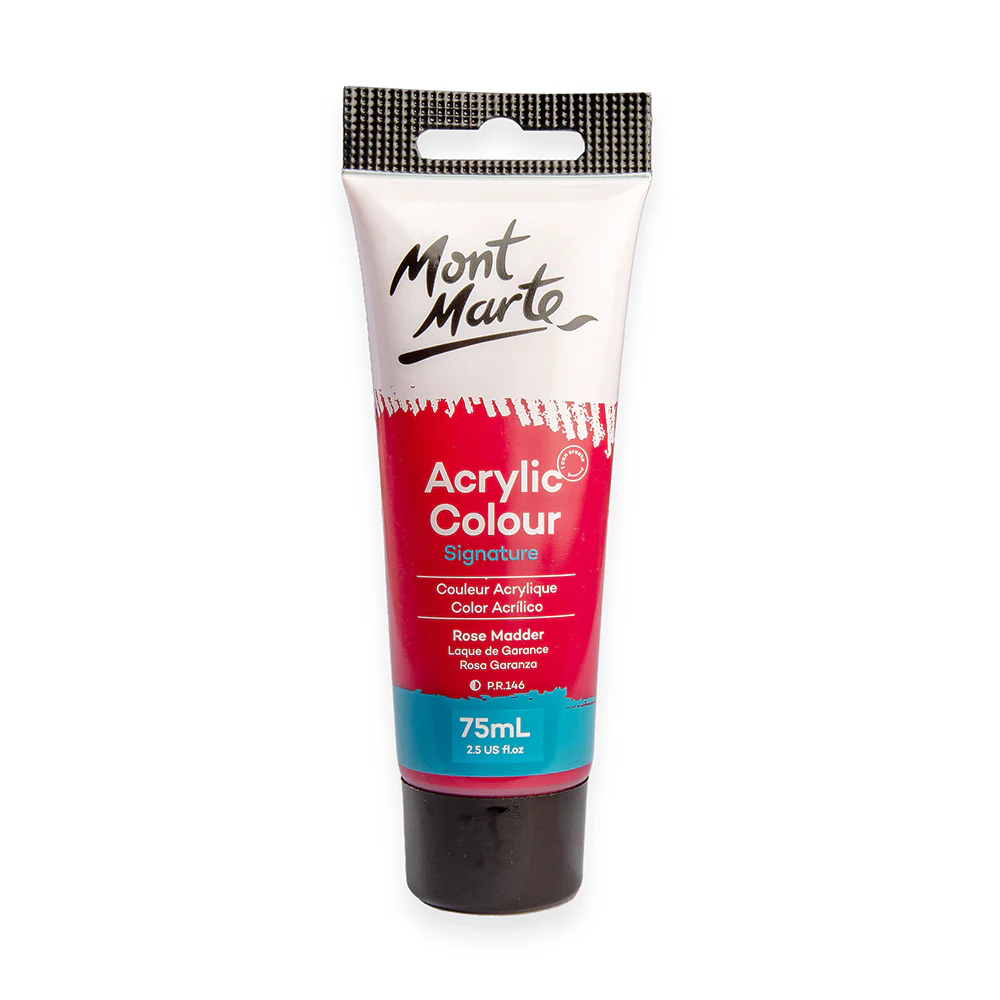 Mont Marte acrylic color 75ml rose madder