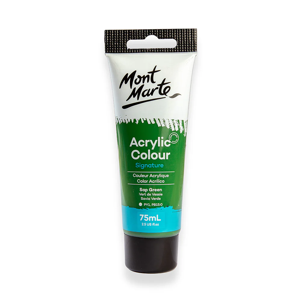 Mont Marte acrylic color 75ml sap green