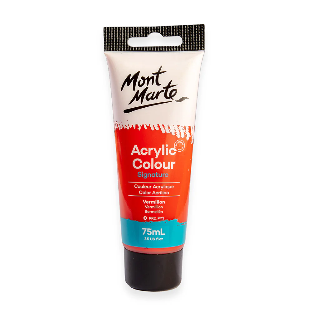 Mont Marte acrylic color 75ml vermillion