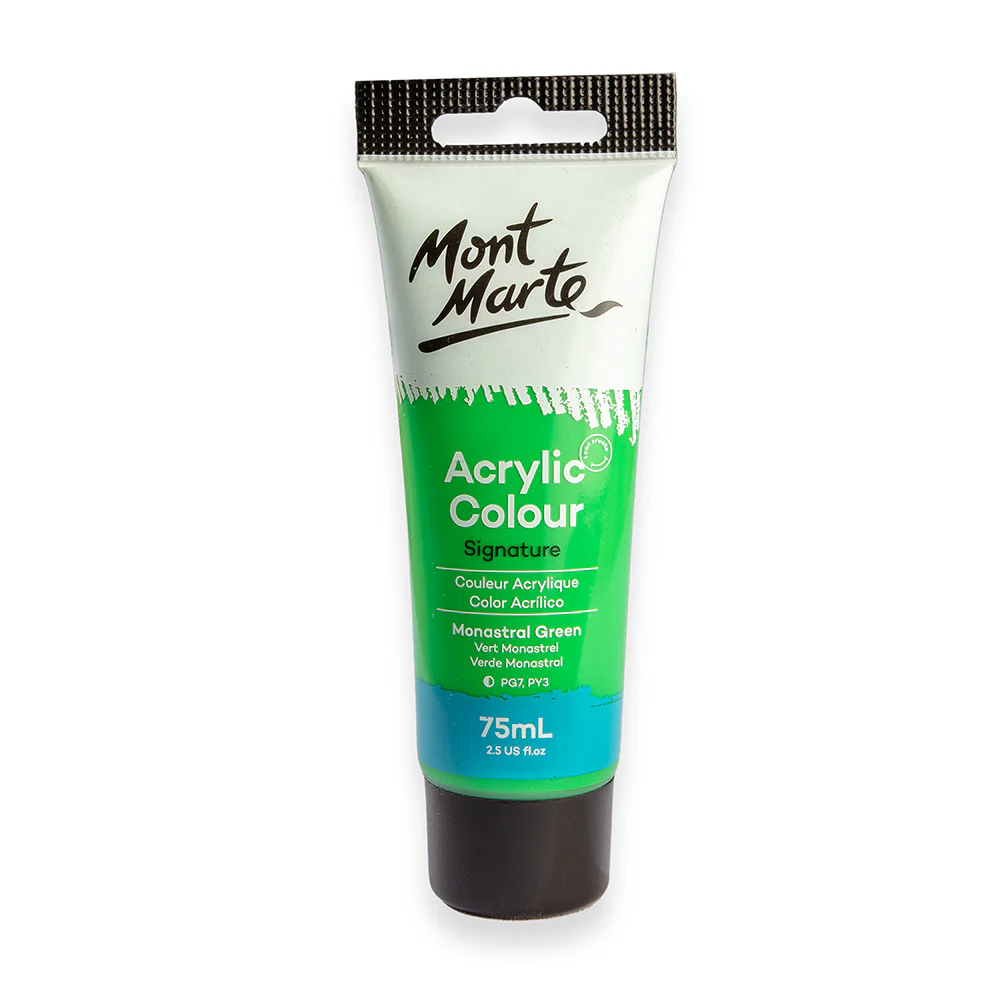 Mont Marte acrylic color 75ml monstral green