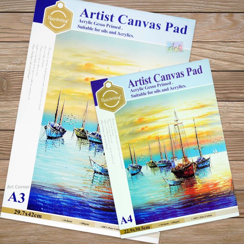 Keep Smiling Artist Canvas Pad A4
