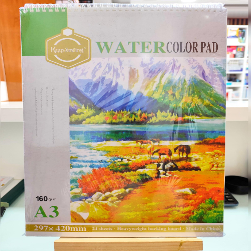 Keep Smiling A3 watercolor Pad 160gsm