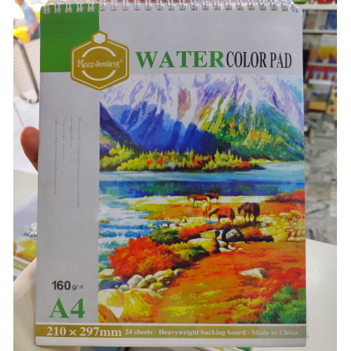 Keep Smiling A4 watercolor Pad 160gsm