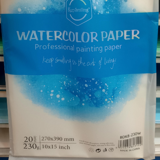 KeepSmiling Watercolor Paper Professional Painting Paper 20 Sheet, 230g,10x15inch