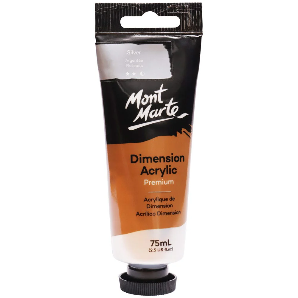 Mont Marte dimension acrylic 75ml silver