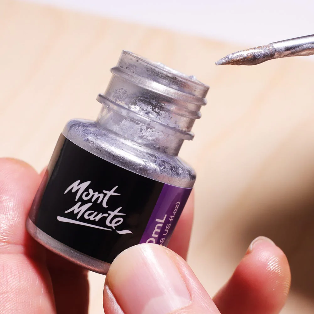 Mont Marte silver foil paint premium 20ml