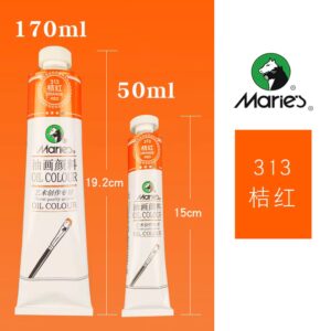 maries oil color 50ml orange red