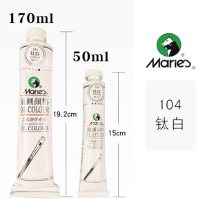 maries oil color 50ml titanium white