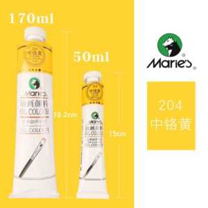 maries oil color 50ml chrome yellow mid
